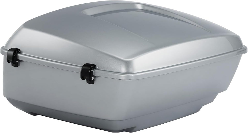 King Motorcycle Trunk Box Fit for Harley Touring 2014-2025 CVO Road King Road Glide Street Glide Electra Glide Ultra Limited Atlas Silver Metallic Pack