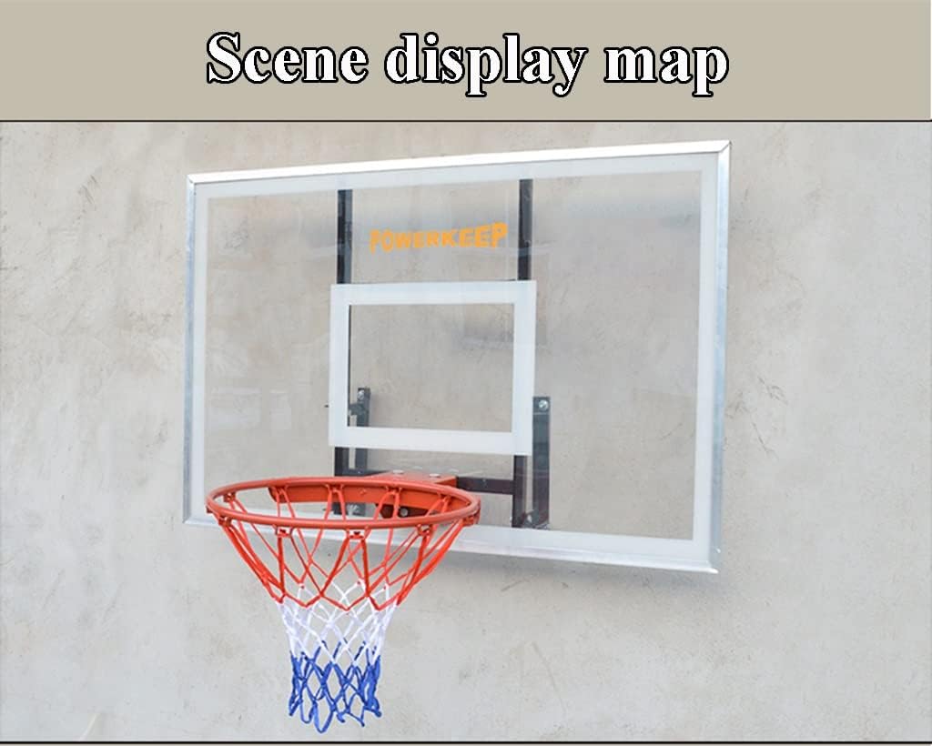 Basketball Rim Wall Mounted Pc Basketball Hoop, Home School Playground Wall Basketball Hoop, Suitable for Adults and Teenagers (Size : 121X81CM)