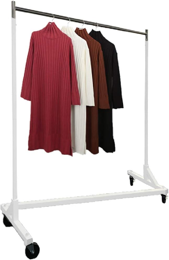 Heavy Duty 400lb Load Garment Clothing Z Rack - Rolling Garment Z Rack for Home, Retail Display, Durable Square Tubing, Commercial Grade Clothing Rack. Display Racks, Coat Rack Fixtures