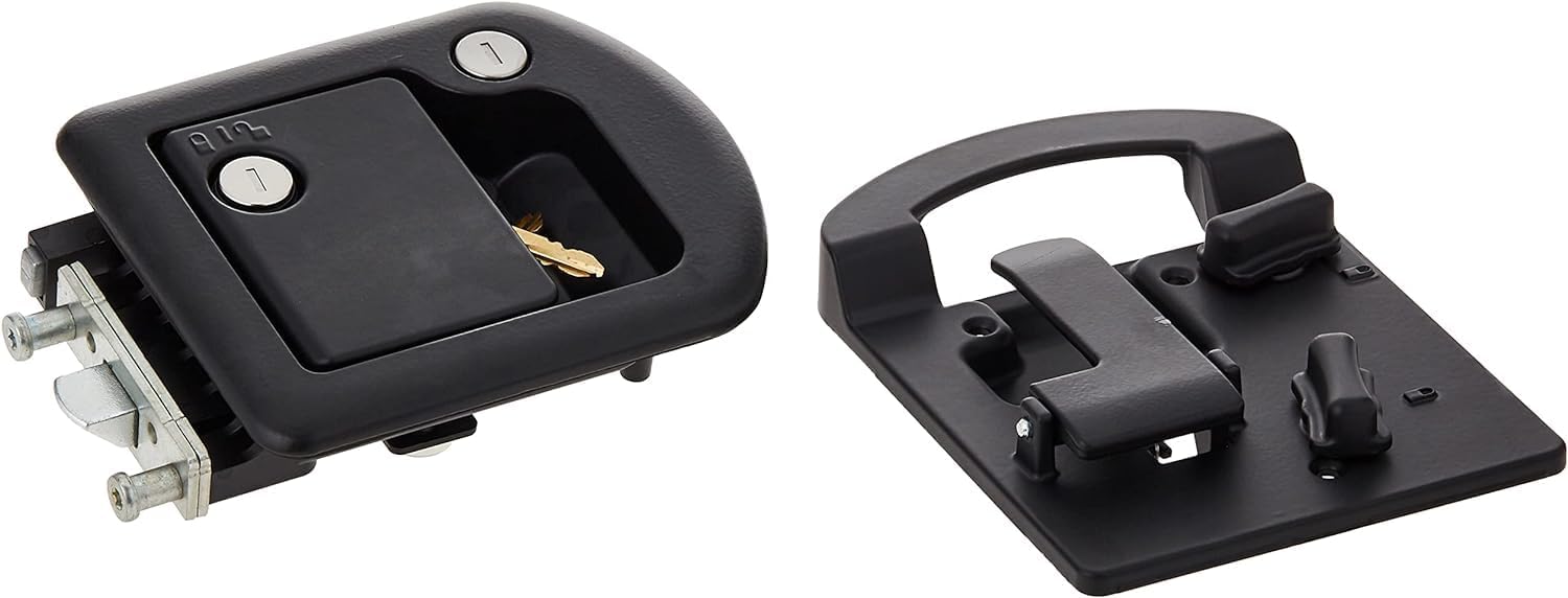RV Designer T507 TriMark Motorhome Entrance Door Lock with Deadbolt - Fit for 1.38-1.58' RV Motorhome Doors - Right/Left-Hand Use - FMVSS 206 Compliant