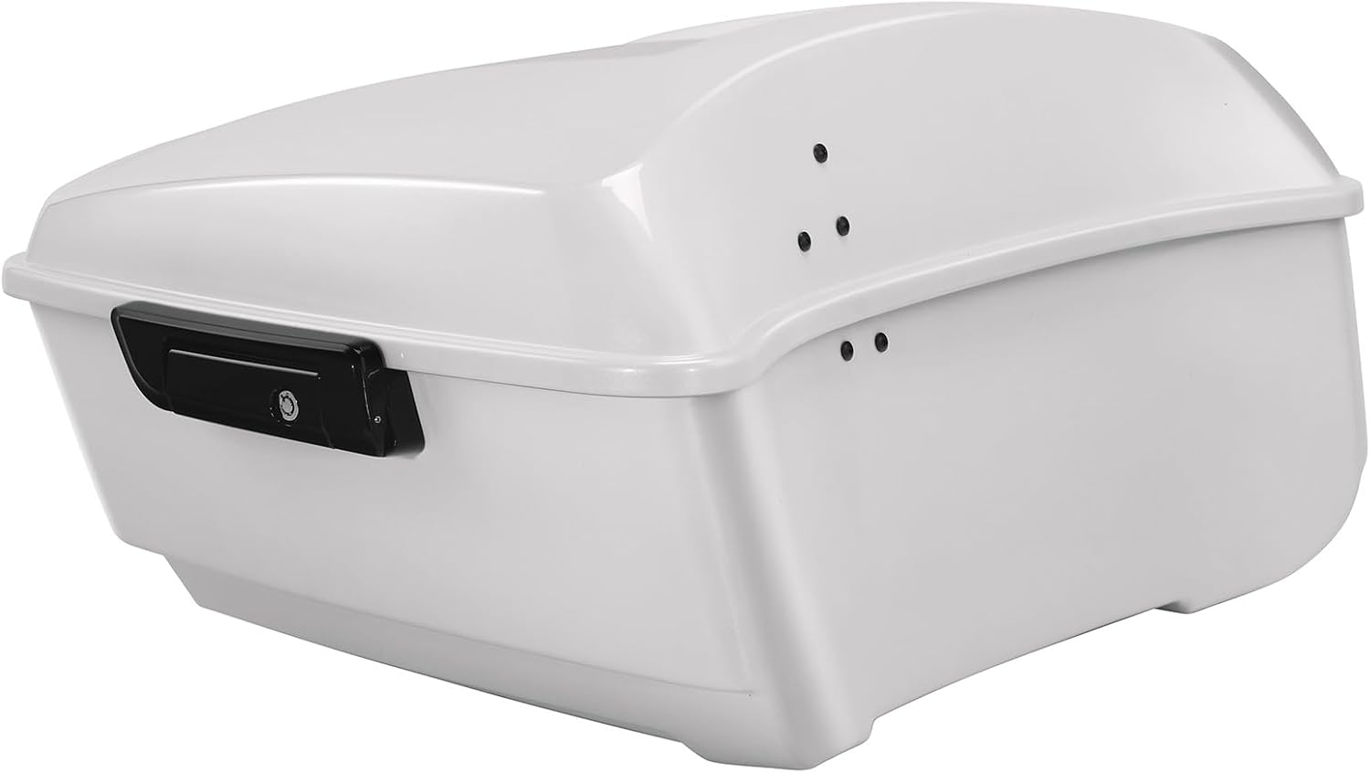 TCMT King Motorcycle Trunk Fit For Harley Touring 2014-2025 CVO Road King Road Glide Street Glide Electra Glide Trunk White Onyx Pearl