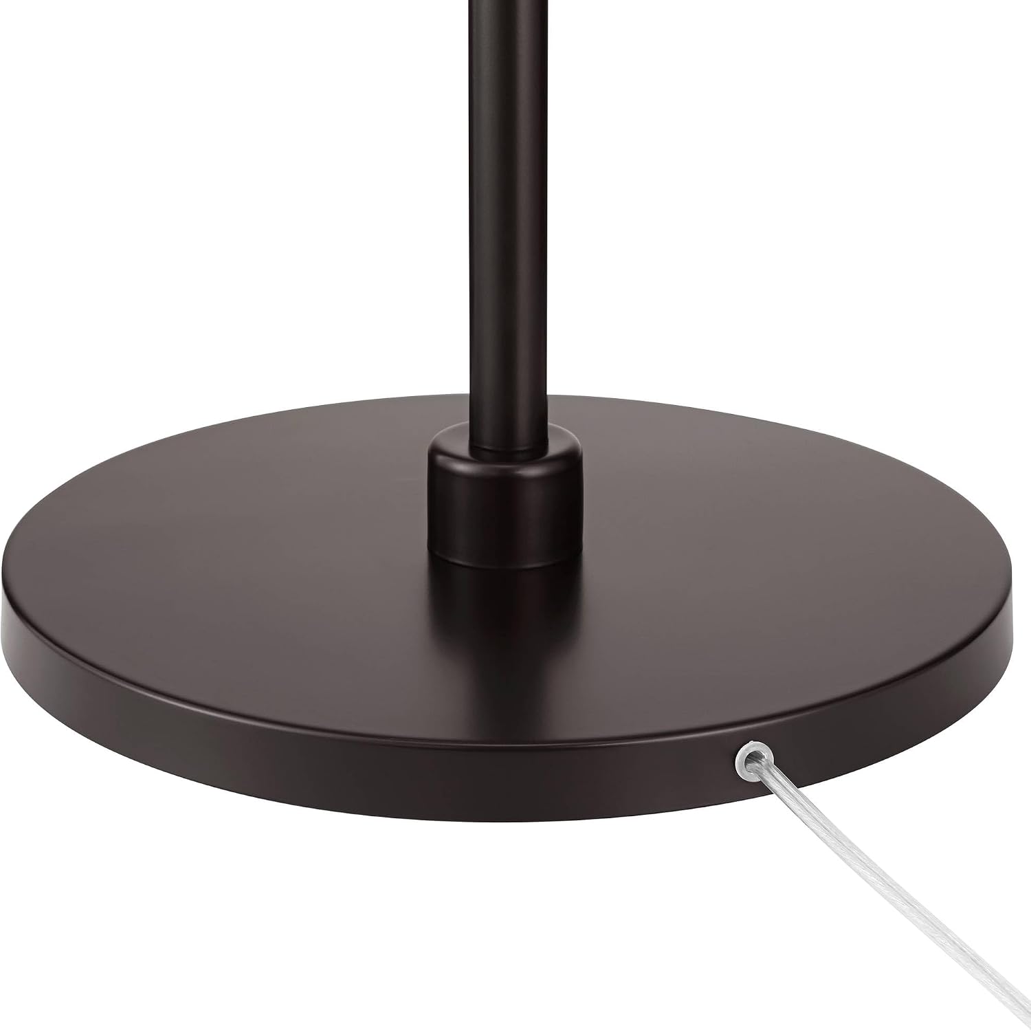 360 Lighting Serra Modern 64' Tall Standing Floor Lamp Curved Chairside Arc Offset Arm Pole Foot Switch Art Deco Brown Metal Dark Bronze Finish Living Room Bedroom House Reading Office Home Decor