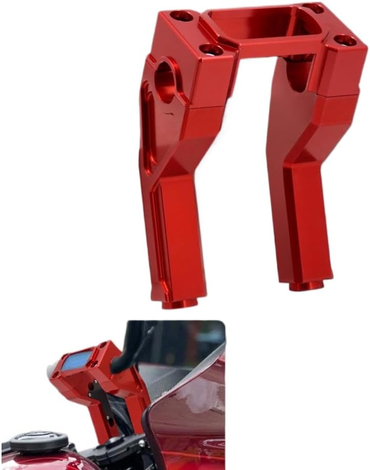 Motorcycle 6 Inch Handlebar Risers Compatible With Softail Street Bob FXBB FLSB FXLRST FXST 18 And Digital Display Handle Bar Clamp Riser(Handlebar Riser B)