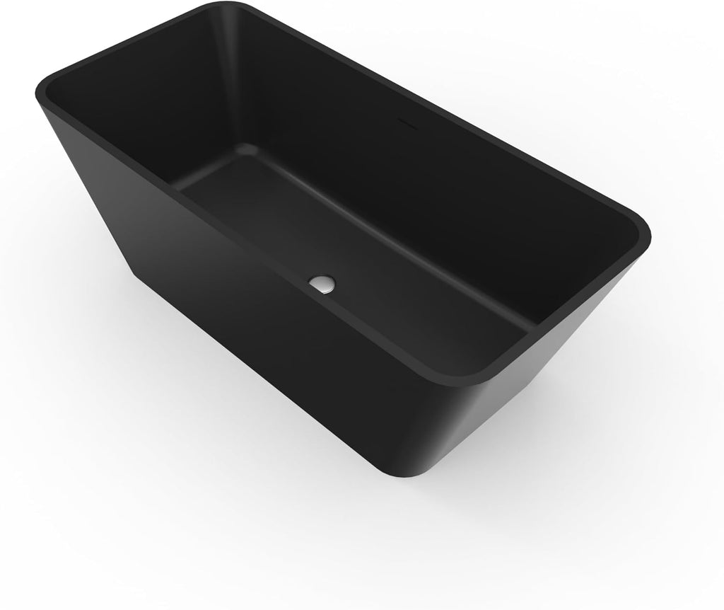 67 inch freestanding solid soaking bathtub for bathroom