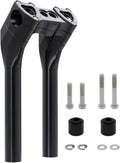 Motorcycle Pullback 10''Tall Handlebar Risers Extension Kit 1-1/8' 28mm Bar Clamp Dia Compatible with Harley Dyna Street bob Softail Sportster 883 1200