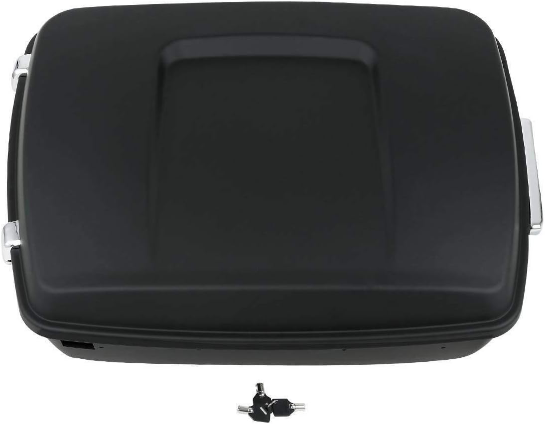 TCMT 13.7' King Motorcycle Trunk Box W/Latches Key Fit For Harley 2014-2025 Touring CVO Road King Road Glide Street Glide Electra Glide Pack