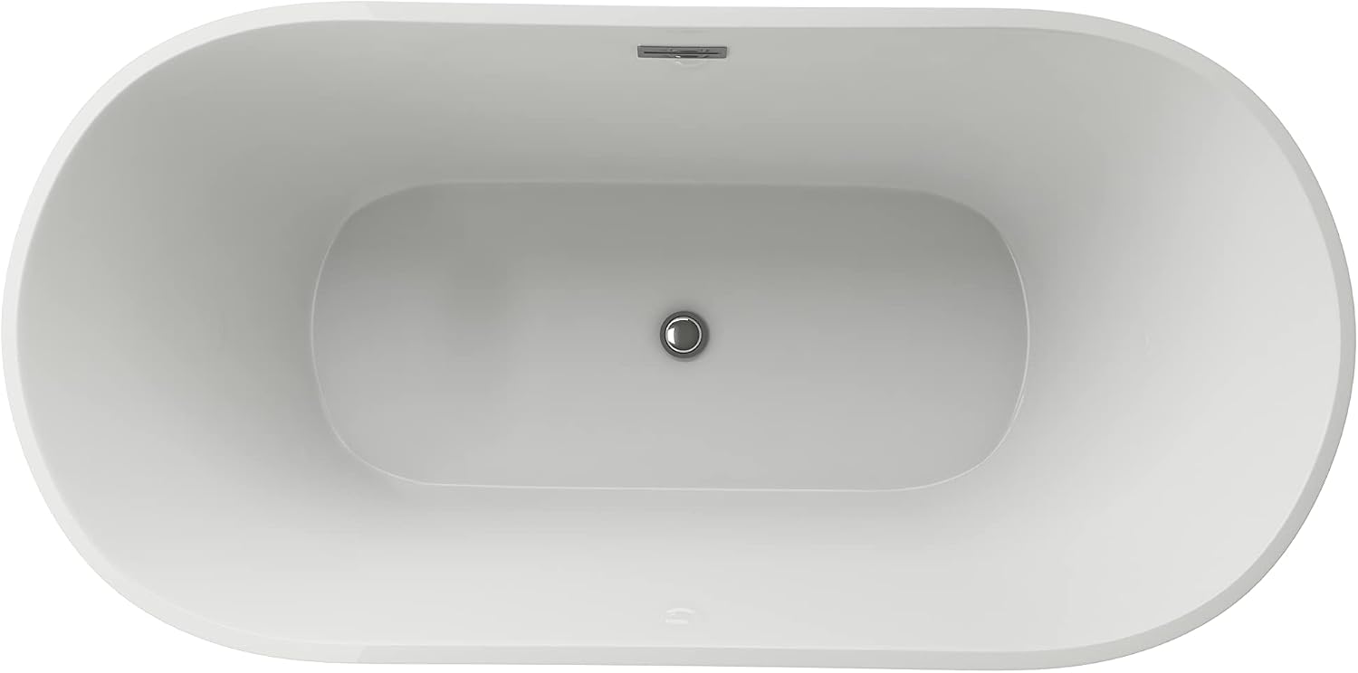 Spokane 59' Freestanding Bathtub with no Faucet