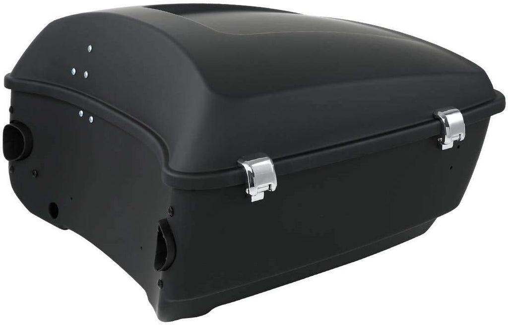 TCMT 13.7' King Motorcycle Trunk Box W/Latches Key Fit For Harley 2014-2025 Touring CVO Road King Road Glide Street Glide Electra Glide Pack