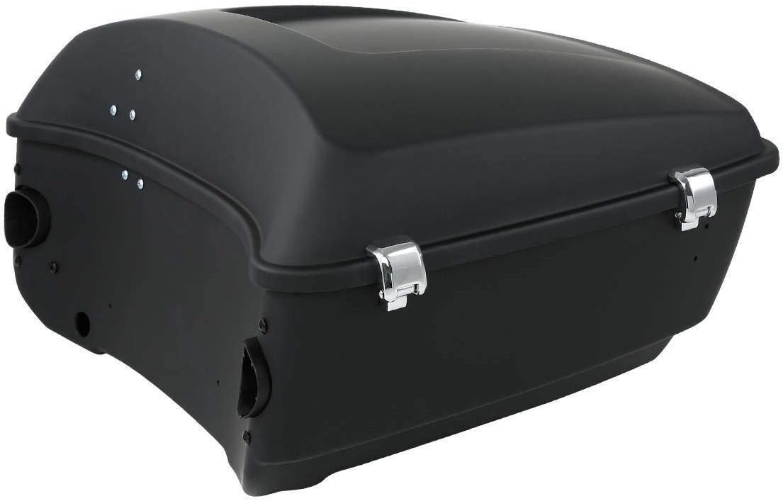 TCMT 13.7' King Motorcycle Trunk Box W/Latches Key Fit For Harley 2014-2025 Touring CVO Road King Road Glide Street Glide Electra Glide Pack