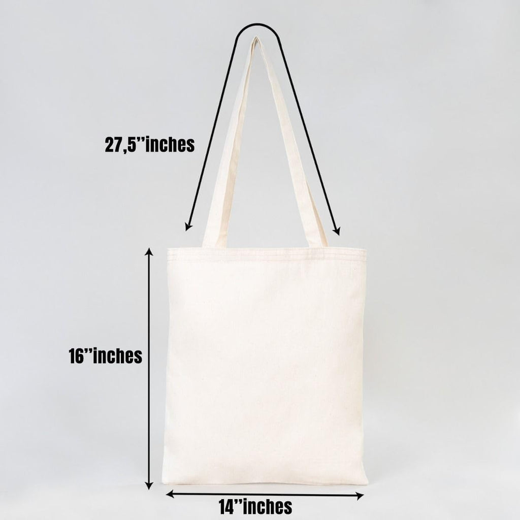 Pack of 10/50/100 Custom Canvas Tote Bags with Logo – Reusable Bags for Business Branding Events
