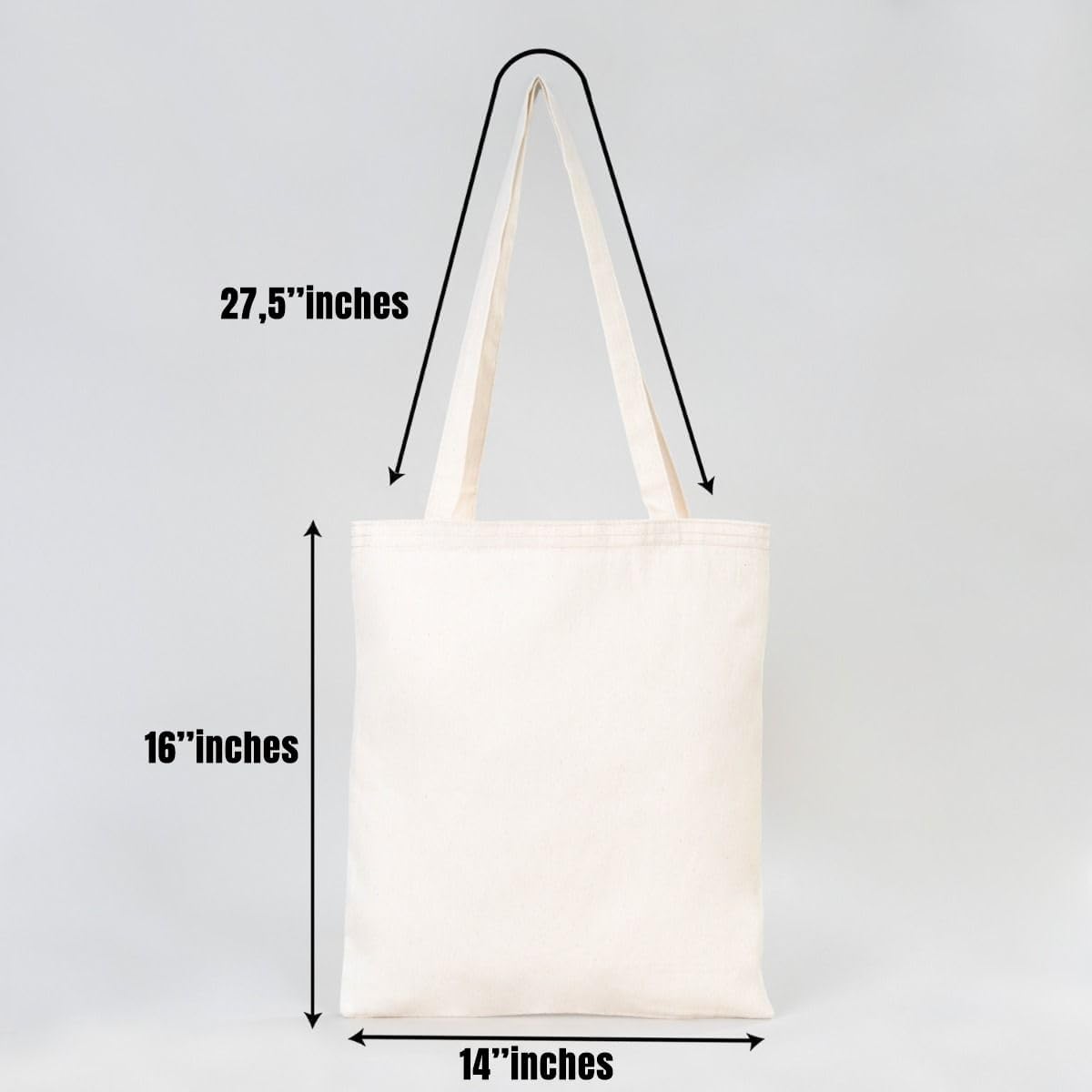 Pack of 10/50/100 Custom Canvas Tote Bags with Logo – Reusable Bags for Business Branding Events