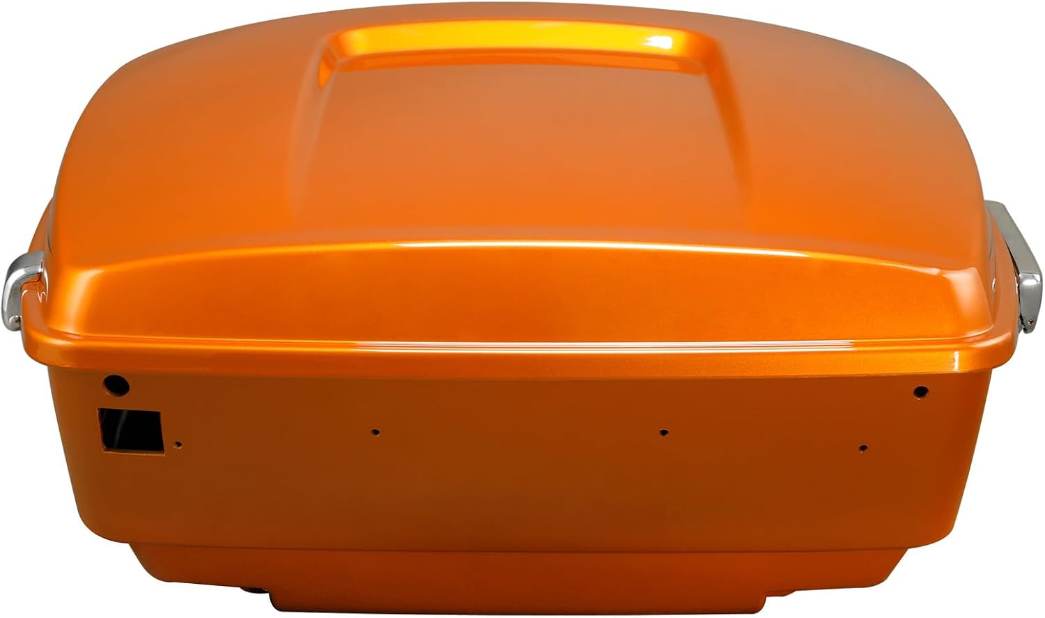 TCMT 13.7' King Motorcycle Trunk Box W/Latch Key Fit For Harley 2014-2025 Touring CVO Road King Road Glide Street Glide Electra Glide Ultra Limited Scorched Orange/Black Denim