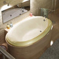 4270P Martinique 70' x 23' Oval Bathtub Drain Location: Right, Finish: Biscuit, Trim Finish: Biscuit