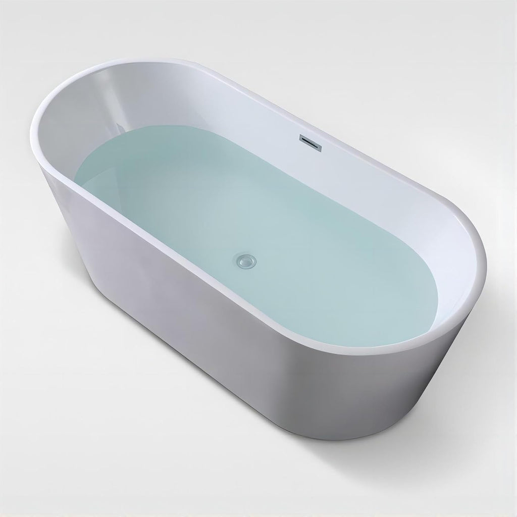 Replacement Freestanding Bathtub for BATHLET, 59.05'' x 29.5'' Freestanding Soaking Acrylic Bathtub