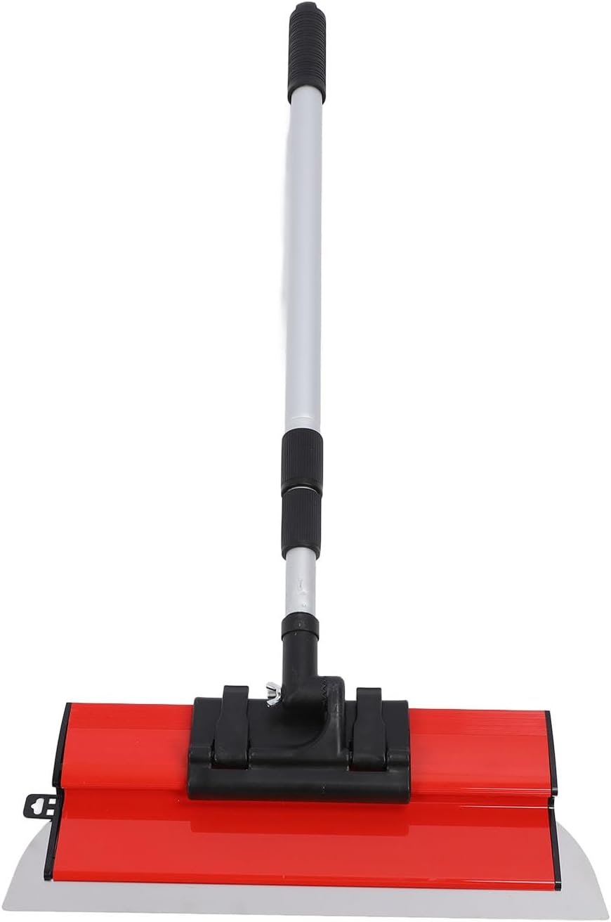 Focket Drywall Skimming Vane/Wing Set, 250mm 400mm 600mm Stainless Steel Drywall Knife Set, Smoothing Spatula with Adjustable Length Extension Handle for Sheetrock Gyprock Wall