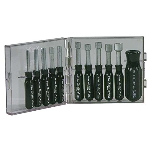Compact Convertible Nut Driver Set, Metric 11 Piece