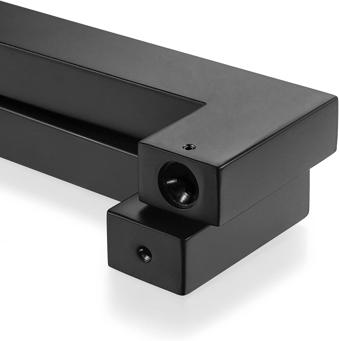 TOGU TG-6013 1200mm/48 inches Square/Rectangle Shape Stainless Steel Push Pull Door Handle for Solid Wood, Timber, Glass and Steel Doors, Full Matte Black Finish