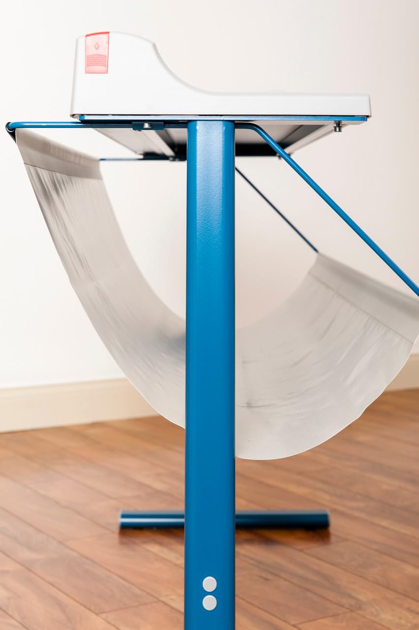 Dahle 472s Premium Rotary Trimmer w/Stand, 72' Cut Length, 12 Sheet Capacity, Self-Sharpening, Automatic Clamp, German Engineered Paper Cutter