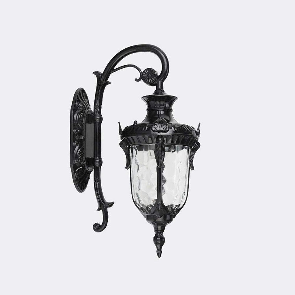 Wall Light LED Bronze V-intage Outdoor Lamp Aluminum 24' Porch Lighting Black Clamp Sconce Glass Shade Villa,Chandeliers