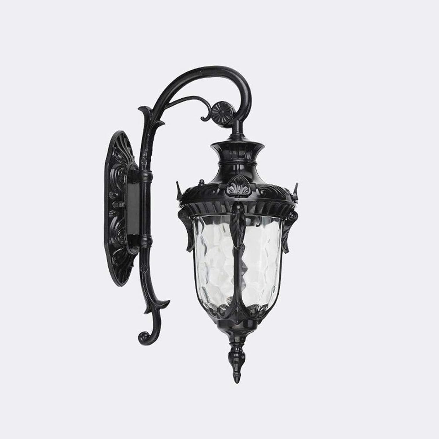 Wall Light LED Bronze V-intage Outdoor Lamp Aluminum 24' Porch Lighting Black Clamp Sconce Glass Shade Villa,Chandeliers