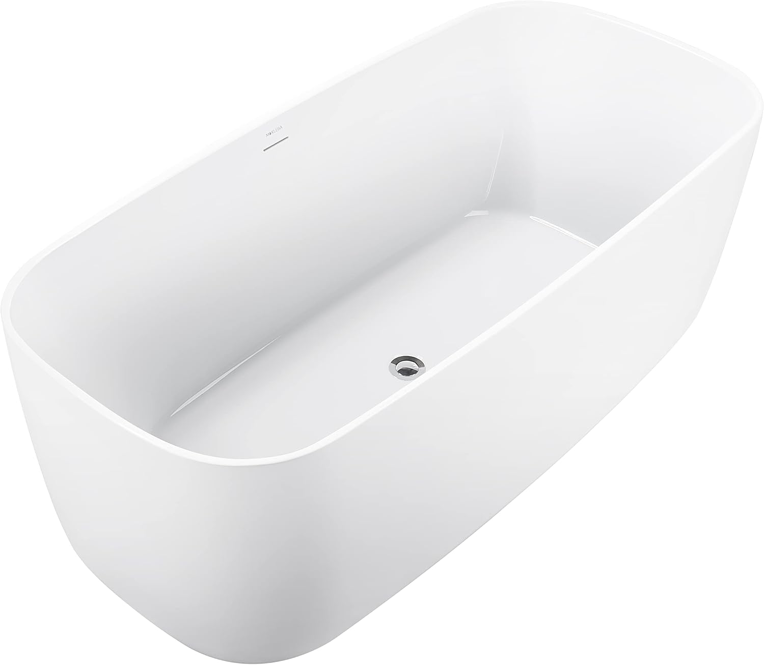 59' 100% Acrylic Freestanding Bathtub??Contemporary Soaking Tub??White Bathtub