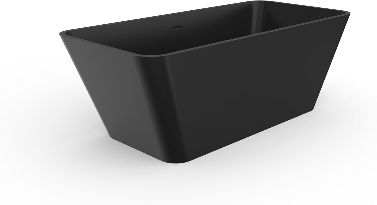 67 inch freestanding solid soaking bathtub for bathroom