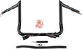 Mofun 12' Rise Handlebars Pre-Wired Ape Hangers 1.25' Fat 1' Clamp Compatible with Harley Touring Street Glide Electra Glide Ultra Limited 2008-2013 Black