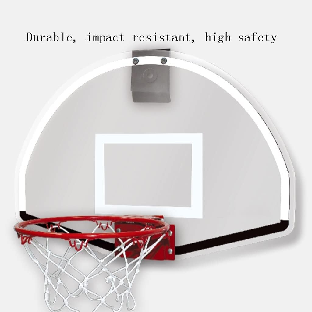 Wall-mountedBasketball+Rim Kids Basketball Hoop Set 45.7X33 Cm Indoor Basketball Hoop with 1 Ball and Pump,Mini Basketball Rim-Boys Girls and Adults Suitable for Indoor and Outdoor backboards
