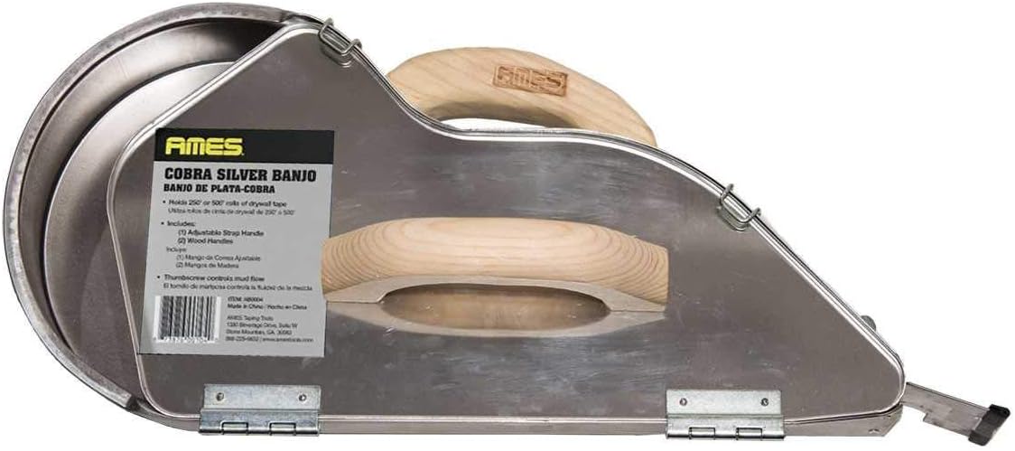 Ames Cobra Silver Banjo Drywall Taping Tool - Professional Handheld Taper