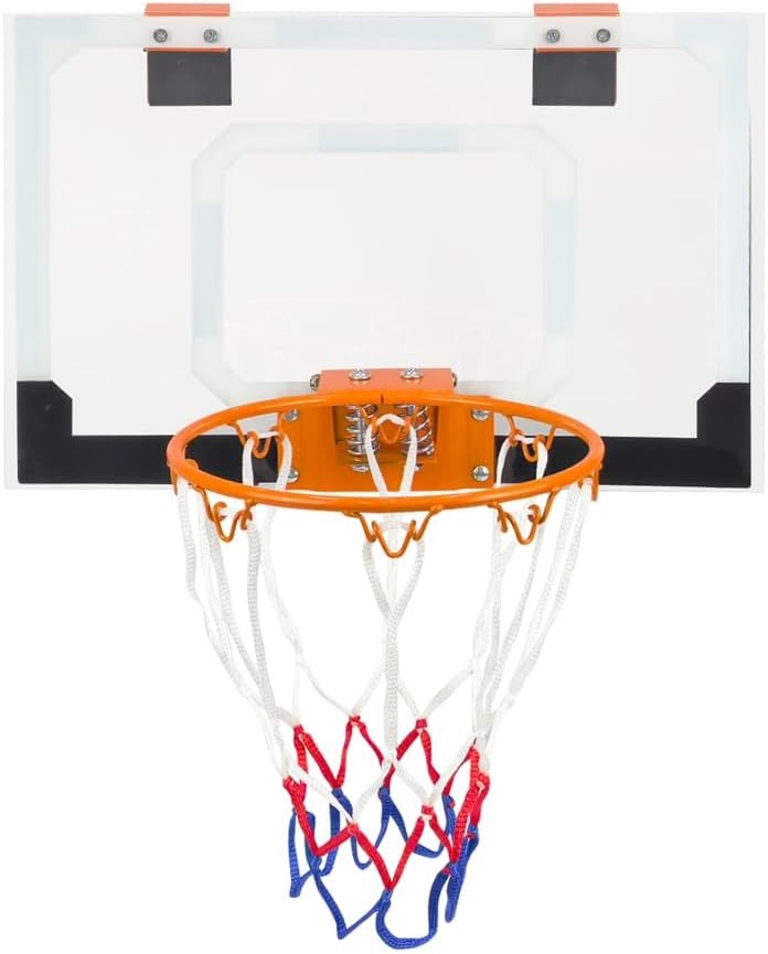 Premium Over-the-Door Mini Basketball Hoop for Indoor Play, Durable Backboard and Adjustable Rim for Home Office or Dorm Use