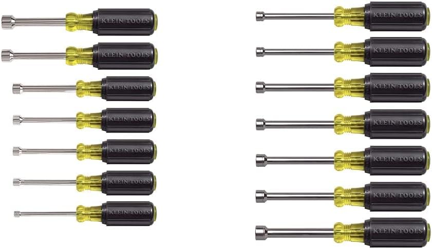 Klein Tools Nut Driver Set (7-Piece) and Metric Nut Driver Set (7-Piece)