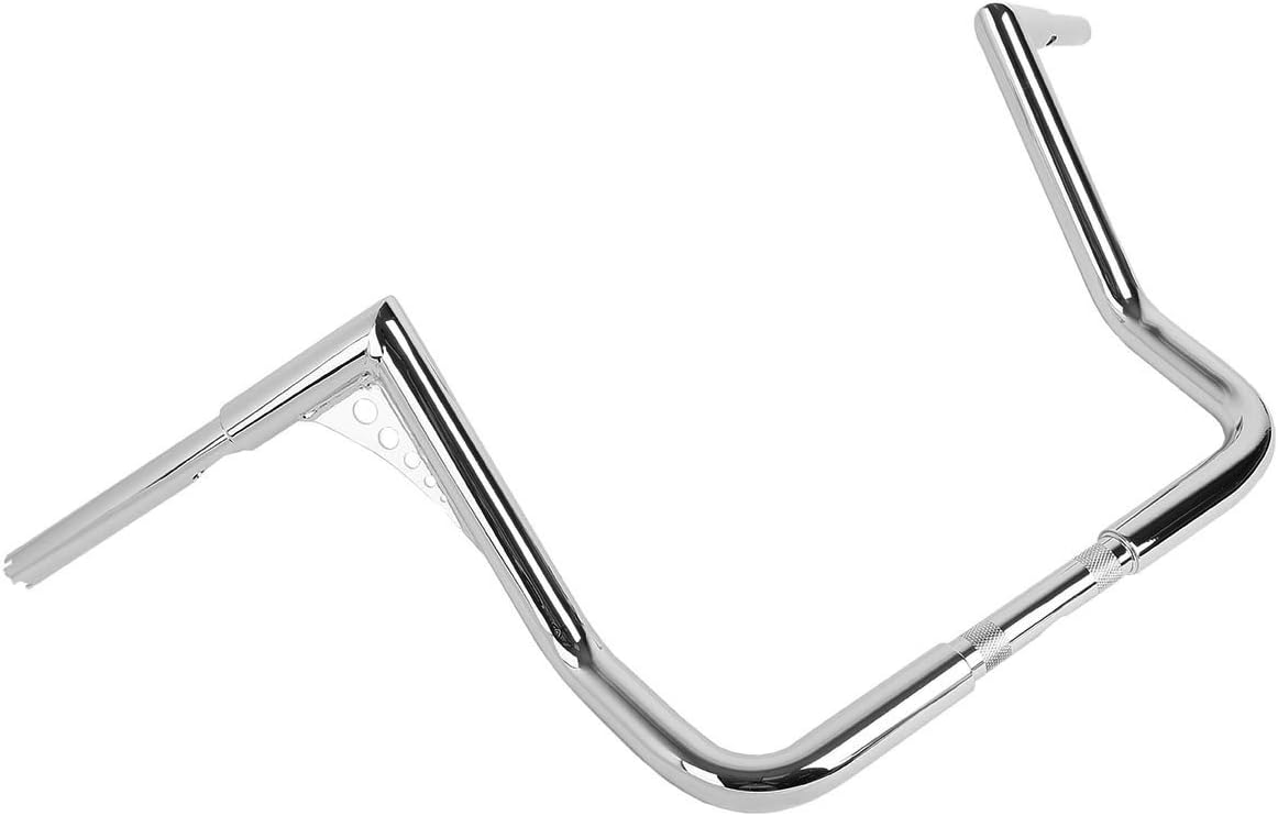TCT-MOTORPARTS 14' Rise Ape Hangers Bars 1-1/4' Handlebars Fit for Harley Touring Electra Street Glide, Ultra Limited and Tri Glide models, Dressers, Baggers