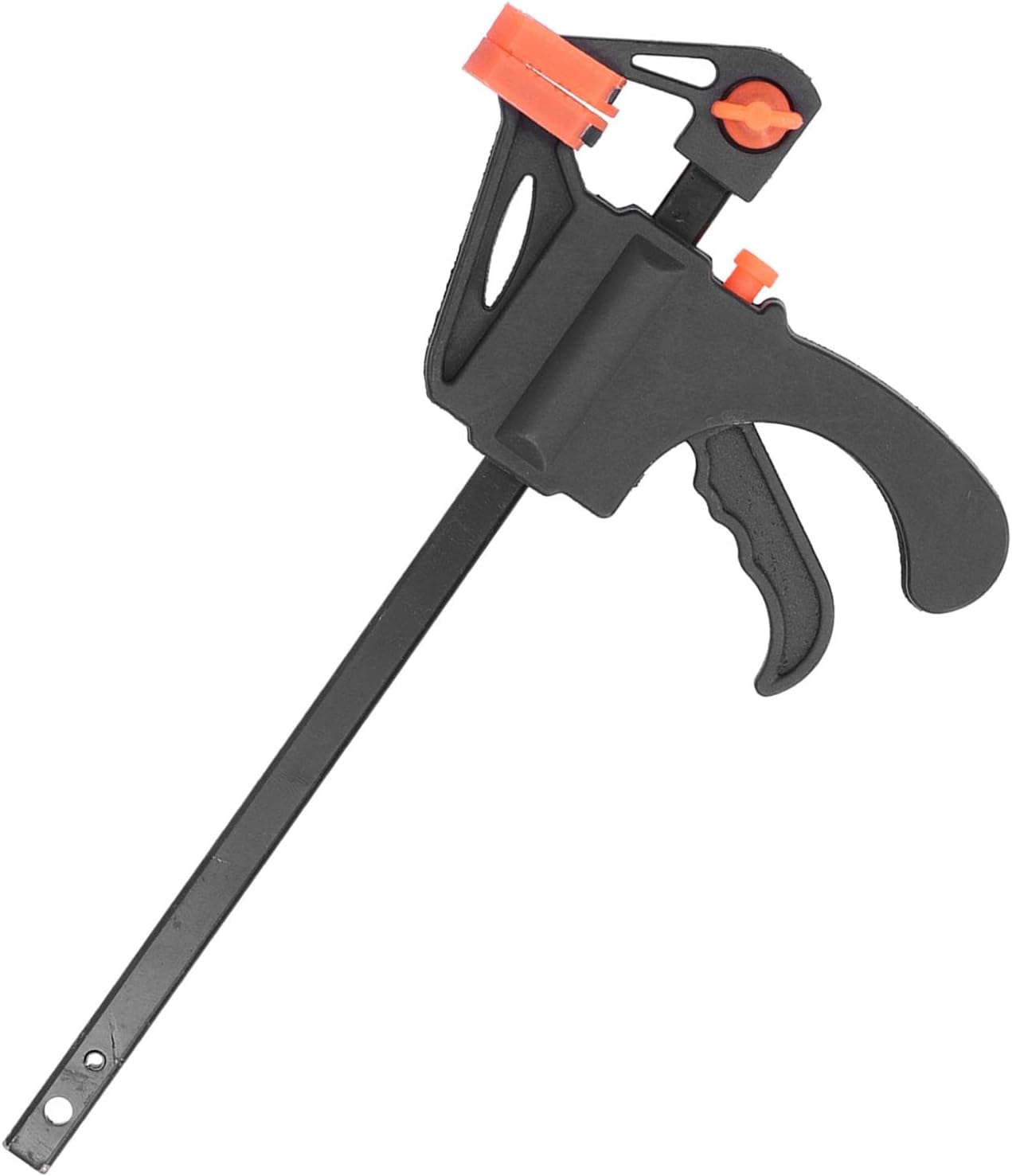 Ratchet Bar Clamp Quick Release Woodworking Clamp with Soft Jaw Pad for Furniture Manufacturing and Packaging Industries ABS Iron Construction Durable and Reliable (24 inch)