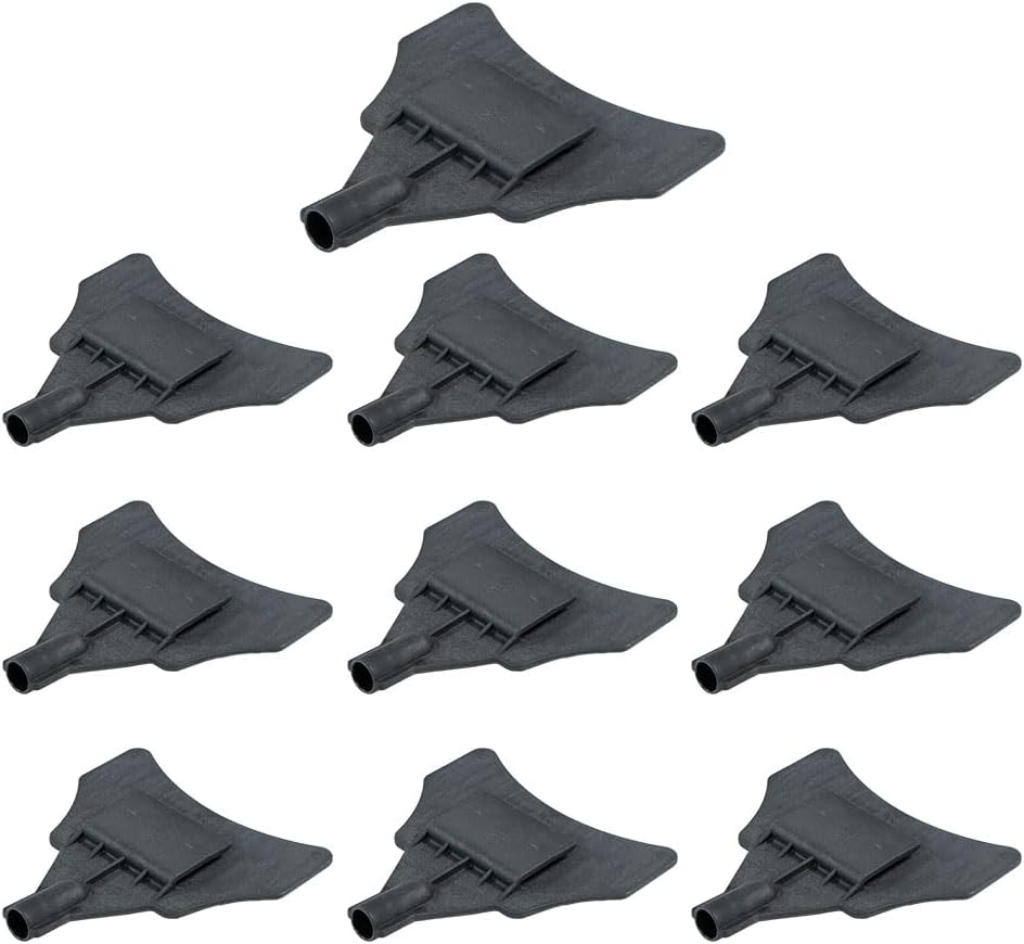Mytee Products 10 Pack V-Shaped Replacement Head for 8ft Corner Protector Handle - Black