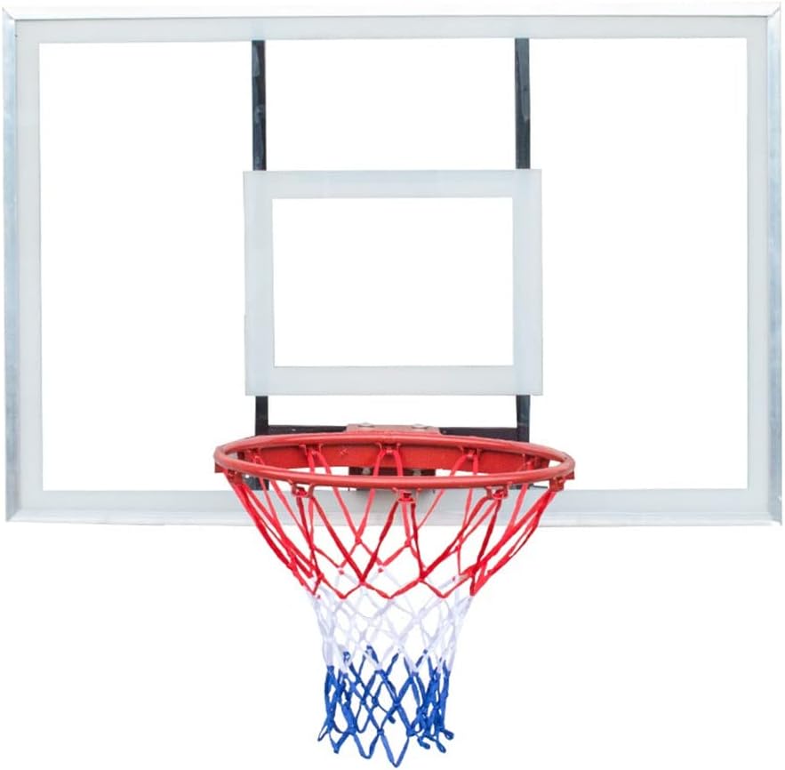 Basketball Rim Wall Mounted Pc Basketball Hoop, Home School Playground Wall Basketball Hoop, Suitable for Adults and Teenagers (Size : 121X81CM)