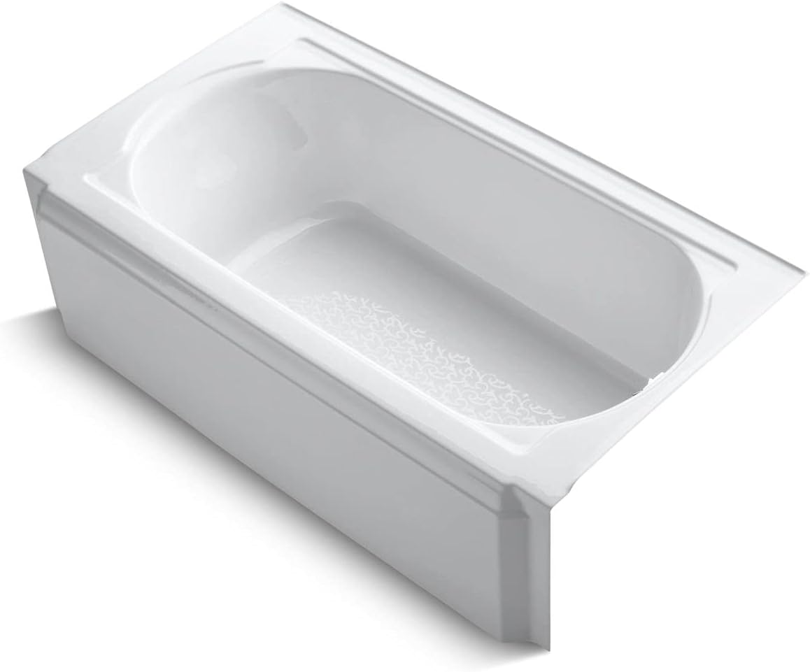 KOHLER Memoirs® 60' x 32' alcove bath with right-hand drain