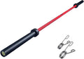 IFAST Olympic Barbell Bar 4FT Solid Chrome Barbell with Bearing, Home Gym 2' Weightlifting Bar, Weight Capacity (7.2FT Cerakote Red, 1200LB Capacity (44lbs))