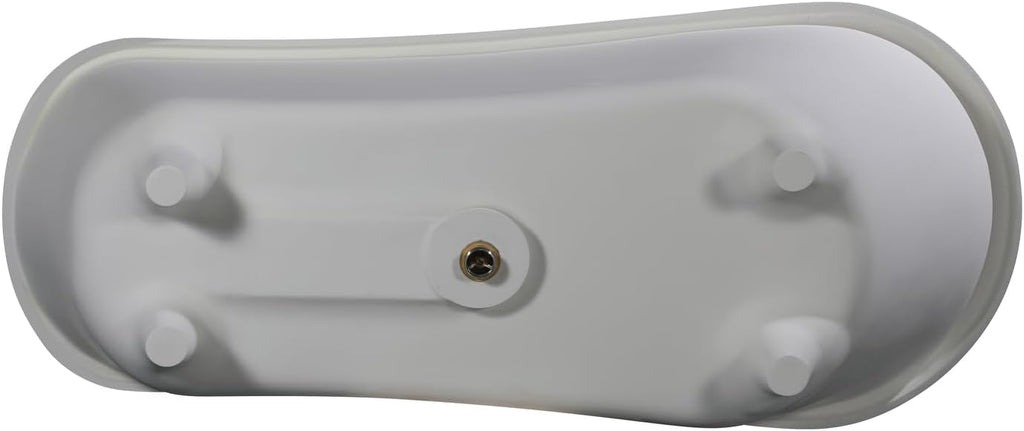 HomeStock 67' Clawfoot Bathtub - Solid Surface Resin Freestanding Tub - White