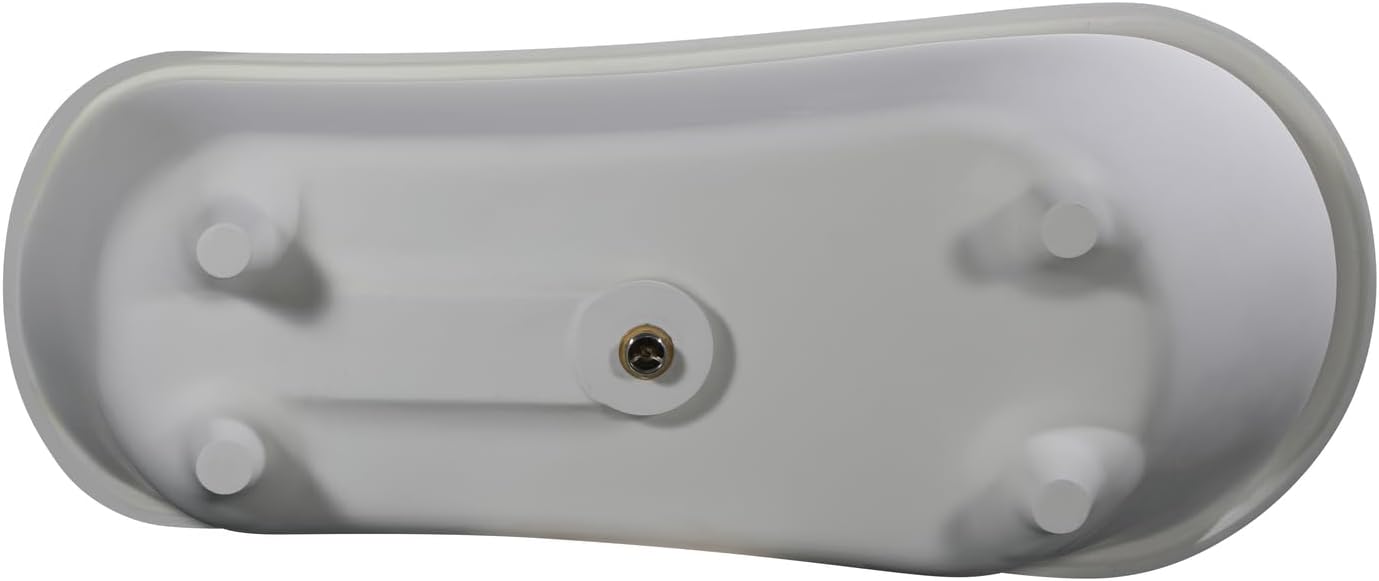 HomeStock 67' Clawfoot Bathtub - Solid Surface Resin Freestanding Tub - White