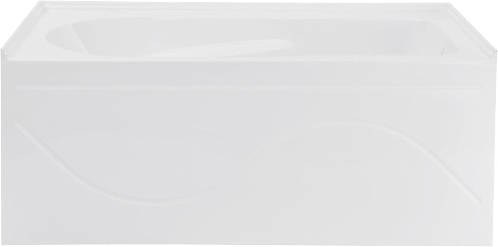 Dieppe 48'' x 32' Bathtub with Apron Right Hand Drain in White