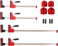 12pcs Parallel Clamp Kits with 2pcs 24' Clmap and 40' Clmap, 4pcs Bench Dogs and Framing Blocks for Woodworker Tools
