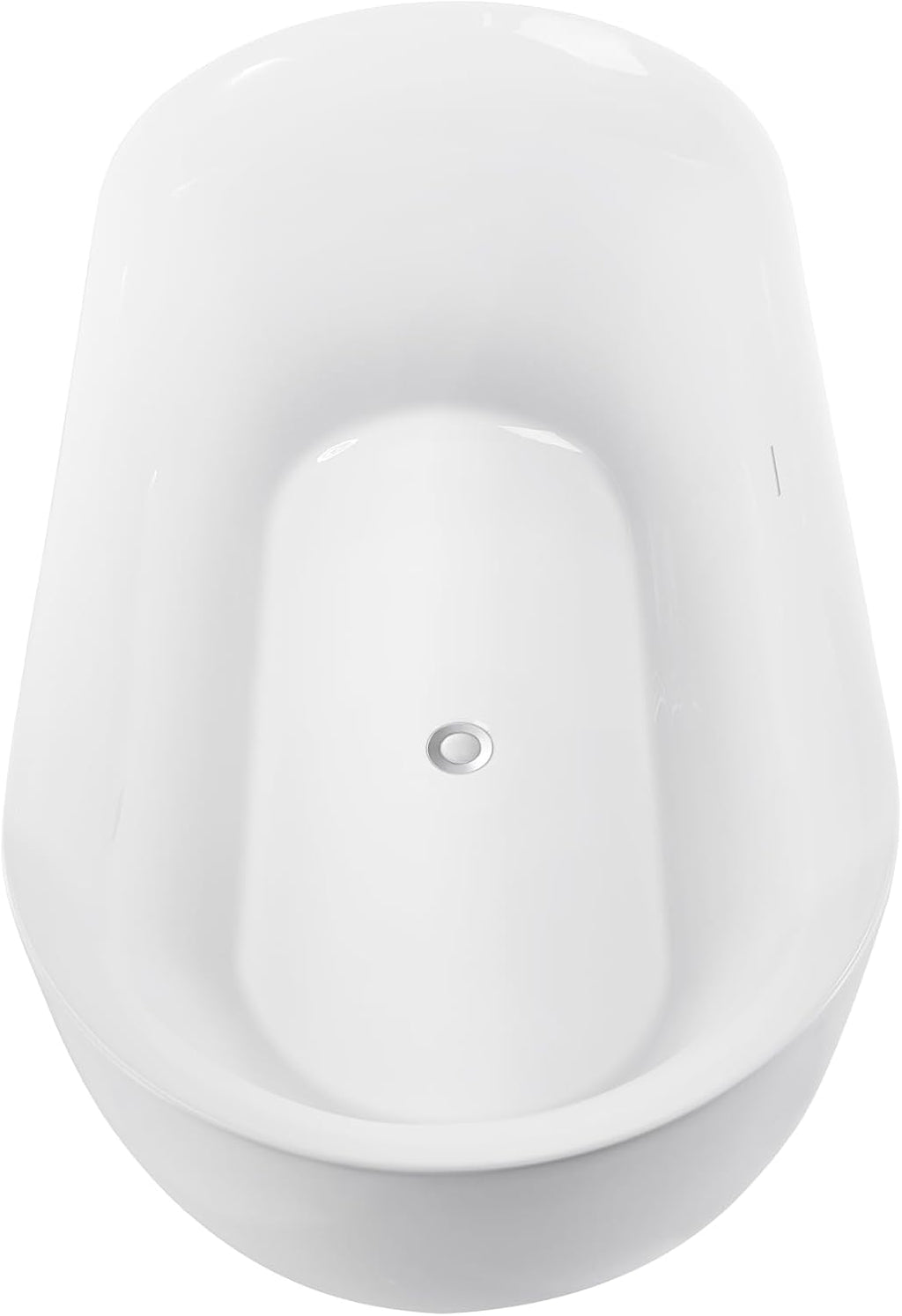 67' 100% Acrylic Freestanding Bathtub??Contemporary Soaking Tub??White Inside and Gray Outside