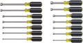 Klein Tools 647M Tool Set, Magnetic Nut Drivers Sizes 3/16, 1/4, 5/16, 11/32, 3/8, 7/16, 1/2-Inch & 631M Tool Set, Magnetic Nut Driver Set with Stubby Nut Driver Sizes 1/4 and 5/16-Inch