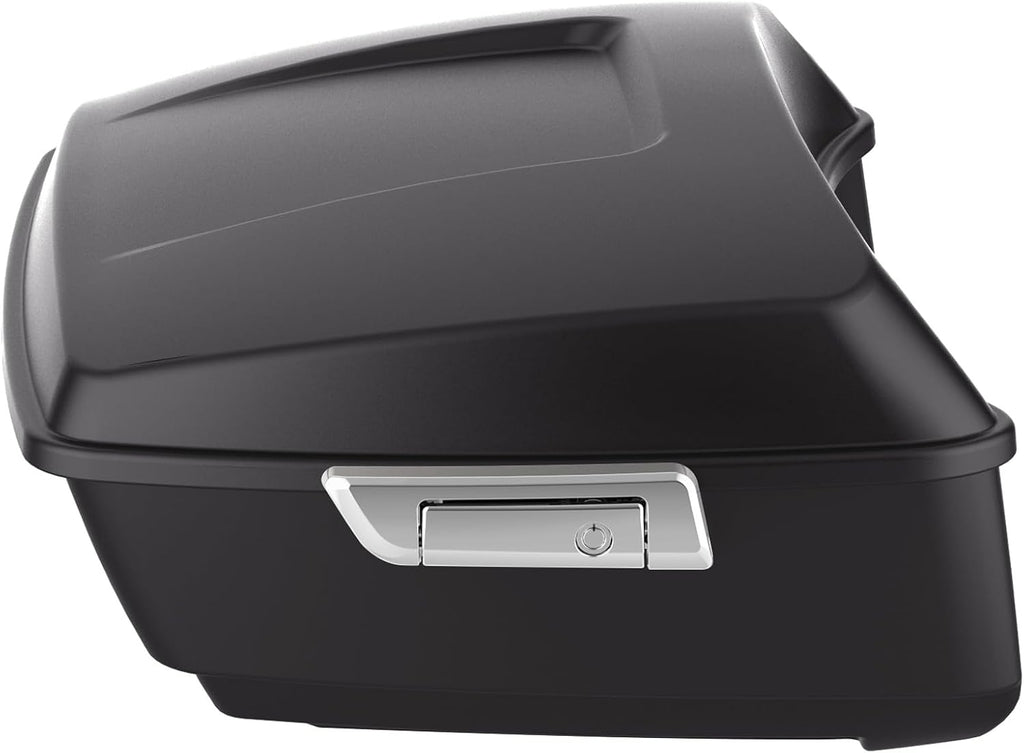 TCMT King Motorcycle Trunk Fit for Harley Touring 2014-2025 CVO Road King Road Glide Street Glide Electra Glide Ultra Limited Pack Industrial Gray Denim