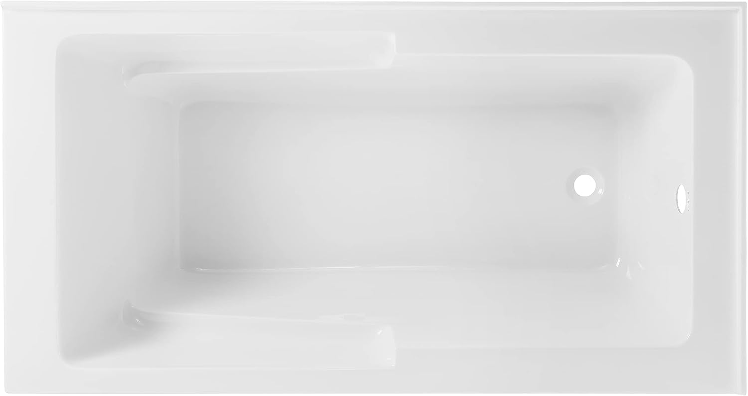 Reims 60' x 32' Right-Hand Drain Drain Alcove Tub with Corner Apron