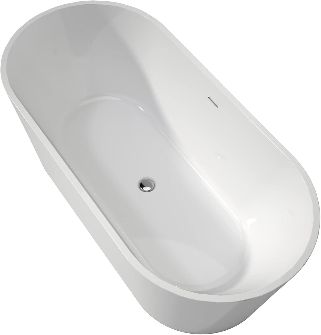 67' Upgrade Acrylic Free Standing soaker Bath tubs Stand Alone Tubs in White