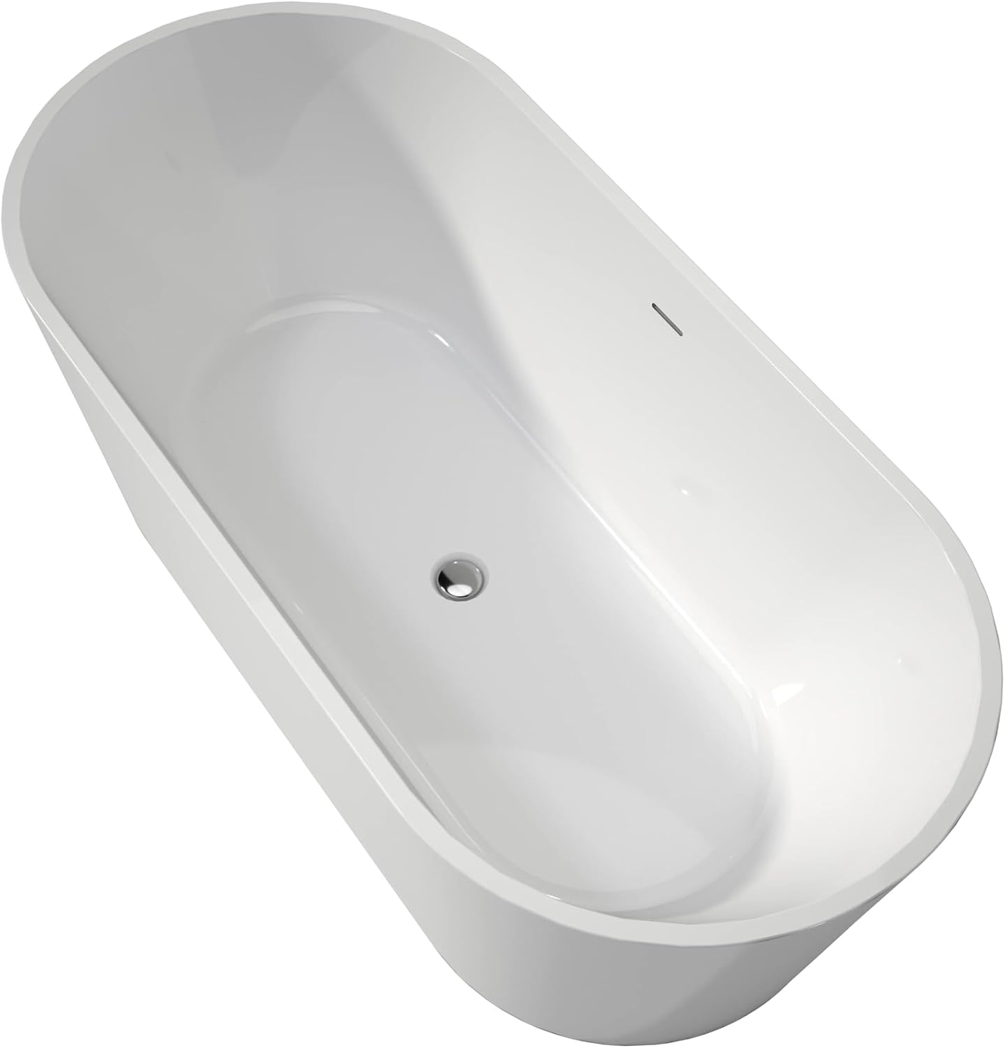 67' Upgrade Acrylic Free Standing soaker Bath tubs Stand Alone Tubs in White