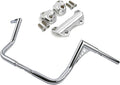 TCT-MOTORPARTS 12' Rise Ape Hangers Bars 1-1/4' Handlebars Fit for Harley Touring Electra Street Glide, Ultra Limited and Tri Glide models, Dressers, Baggers