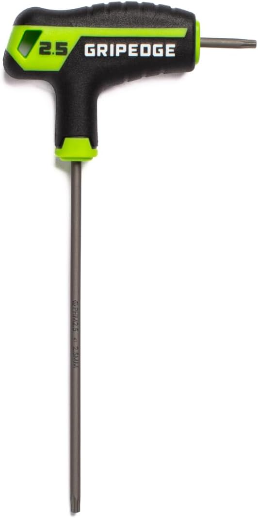 Grip Edge 8-PC METRIC HEX T-Handle Driver Set | Sizes - 2, 2.5, 3, 4, 5, 6, 8, 10 MM| Made With S2 Steel | Includes Premium EVA Foam Tray|