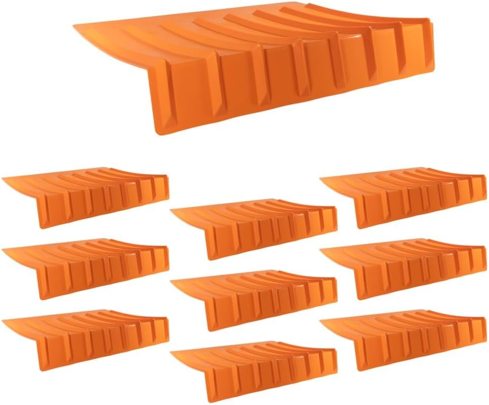 Mytee Products (10 Pack) 9'x48'x36' (Drop) Brick Guard V Shaped Corner Protector - Orange Edge Guard - Weather & Abrassion Resistant - Fit Upto 7 Straps of 4'